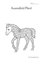 Vorschau - Mal- und Bastelvorlagen - 29 Pferd Ausmalbilder im Mandala Style ab 1.Kl 🐴 - Seite 3