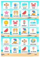 Vista previa - Tarjetas / Manipulativos - Summer Holidays Bingo (English / Inglés) - página 2