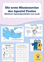 Vorschau - Arbeitsblätter - Die erste Missionsreisse des Paulus - Deckblatt