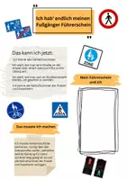 Vorschau - Arbeitsblätter - Fußgänger Führerschein - Deckblatt