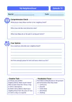 Vorschau - Arbeitsblätter - Listening Comprehension: My Neighbourhood - Seite 2
