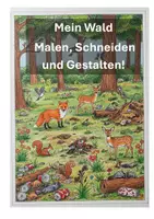 Vorschau - Mal- und Bastelvorlagen - Mein Wald Malen, Schneiden und Gestalten! - Deckblatt