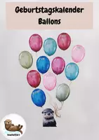 Vorschau - Anderer Materialtyp - Geburtstagskalender mit Luftballons (+Jänner)- Otterklasse - Deckblatt