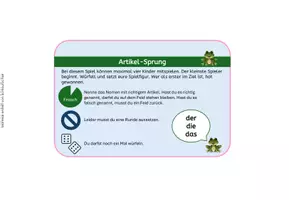 Vorschau - Spiele - Frosch – Artikeltraining (der/die/das), Deutsch, ab 1. Klasse - Seite 3