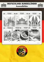 Vorschau - Arbeitsblätter - Ausmalbilder: Deutschland - Deckblatt