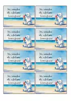 Vorschau - Bildkarten - Materialpaket Feriengruß Sommerferien - Deckblatt