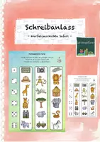 Vorschau - Arbeitsblätter - Schreibanlass: Würfelgeschichte Safari - Deckblatt