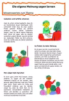 Vorschau - Arbeitsblätter - Die eigene Meinung sagen lernen - Wissenswertes und Aufgaben - Seite 3