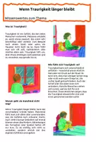 Vorschau - Arbeitsblätter - Wenn Traurigkeit länger bleibt - Wissenswertes und Aufgaben - Seite 3
