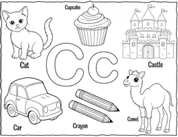 Aperçu - Feuilles d'exercices - The Alphabet Color Party Worksheets - Page 3