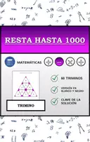 Vista previa - Hojas de trabajo - Trimino | Resta hasta 1000 | Actividad Matemática - Portada