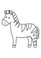 Vorschau - Mal- und Bastelvorlagen - Prickelbilder / Fensterbilder Thema Zebras - Grundschule - Bastelvorlagen - Seite 2