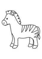 Vorschau - Mal- und Bastelvorlagen - Prickelbilder / Fensterbilder Thema Zebras - Grundschule - Bastelvorlagen - Seite 3