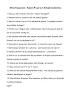 Vorschau - Arbeitsblätter - Kreative Fragen zum Schuljahresende - Deckblatt
