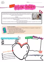Vorschau - Arbeitsblätter - My Vision Board - Rückblick und Ausblick fürs Schuljahr - Seite 1