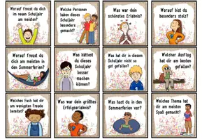 Vorschau - Aufgabenkarten - Schuljahresende Gesprächskarten | Reflexion des Schuljahres - Seite 2