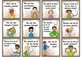 Vorschau - Aufgabenkarten - Schuljahresende Gesprächskarten | Reflexion des Schuljahres - Seite 3