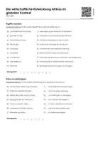 Vorschau - Arbeitsblätter - Die wirtschaftliche Entwicklung Afrikas im globalen Kontext (Lückentext und Übungen) - Seite 2