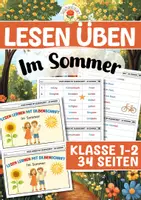 Vorschau - Arbeitsblätter - Lesen üben - Im Sommer (Klasse 1-2) - Deckblatt