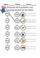 Vorschau - Arbeitsblätter - Insekten Silben/Wortschatz DaZ/DaF, deutsch - Seite 3