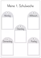 Vorschau - Arbeitsblätter - "Meine 1. Schulwoche" - Tagebuch/Portfolio - Seite 2