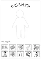 Vorschau - Arbeitsblätter - Das bin ich - Steckbrief Vorlage Vorstellung - Seite 1