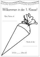 Vorschau - Arbeitsblätter - Willkommen – Vorlagen zum Schulstart in der 1. Klasse - Seite 2