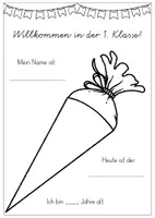 Vorschau - Arbeitsblätter - Willkommen – Vorlagen zum Schulstart in der 1. Klasse - Seite 3