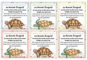 Vorschau - Bildkarten - Grußkärtchen / Feriengruß zum 1. Zeugnis (wahres Zeugnis) / Schildkrötenklasse - Seite 2