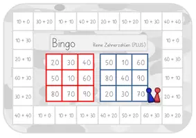 Vorschau - Stationenlernen - Brettspiel Bingo | Reine Zehnerzahlen - Seite 2