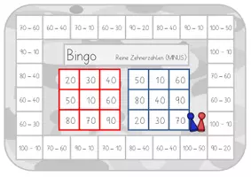 Vorschau - Stationenlernen - Brettspiel Bingo | Reine Zehnerzahlen - Seite 3