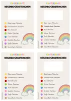 Vorschau - Mal- und Bastelvorlagen - Feriengruß Regenbogensteinchen - Seite 2