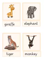 Vorschau - Arbeitsblätter - Wild animals (jungle) - Seite 1