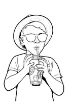 Vorschau - Mal- und Bastelvorlagen - Malvorlagen / Ausmalbilder "Kinder im Sommer" - Seite 2
