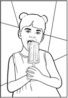 Vorschau - Mal- und Bastelvorlagen - Malvorlagen / Ausmalbilder "Kinder im Sommer" - Seite 3