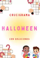 Vorschau - Arbeitsblätter - Halloween-Kreuzworträtsel auf Spanisch | Klasse 1–4 mit Lösungen - Deckblatt