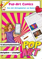 Vorschau - Arbeitsblätter - Pop-Art Comics: Lichtenstein, Kritik, Medien - Deckblatt