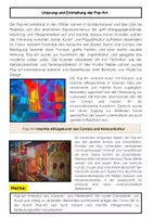 Vorschau - Arbeitsblätter - Pop-Art Comics: Lichtenstein, Kritik, Medien - Seite 1