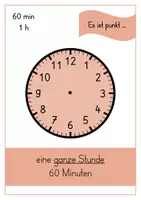 Vorschau - Poster - Uhrzeiten lesen - Aushang/Tafelmaterial - Seite 3