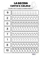 anteprima - Esercizi - LA DECINA CONTO E COLORO - Pagina 1