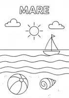 anteprima - Materiale per pittura e bricolage - Disegni da colorare sui paesaggi per la scuola primaria - Pagina 2