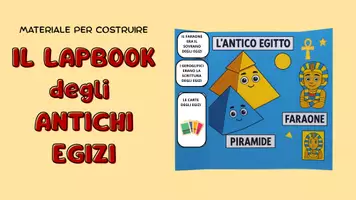 anteprima - Materiale di supporto/inclusione - LAPBOOK dell'Antico Egitto - Materiale per costruirlo passo dopo passo! - Pagina di copertina