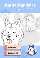 Vorschau - Arbeitsblätter - Rechnen und Malen - Mathe Mandalas Husky - Zahlenraum 10 - Deckblatt