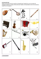 Vorschau - Arbeitsblätter - Instrumentensalat zum Thema Jazz - Deckblatt