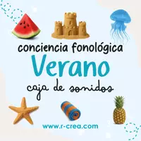 Vista previa - Refuerzo / NEE / Materiales de apoyo - Conciencia fonológica verano caja de sonidos - Portada