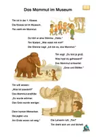 Vorschau - Text - 2 Lesetexte: Klasse 1 - Das Mammut im Museum - Seite 3