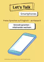 Vorschau - Arbeitsblätter - Smartphones – Freies Sprechen ab Kl. 9 (mit Reflexion) - Deckblatt