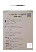 anteprima - Materiale di supporto/inclusione - IL MIO CALENDARIO DEI COMPITI - Pagina 1