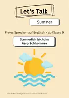 Vorschau - Arbeitsblätter - Let’s Talk: Summer - Freies Sprechen Englisch ab Klasse 9 - Deckblatt