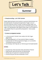 Vorschau - Arbeitsblätter - Let’s Talk: Summer - Freies Sprechen Englisch ab Klasse 9 - Seite 3